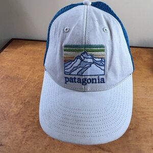 Patagonia logo ridge embroidered Organic cotton trucker ball cap